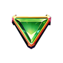 Green Triangle Crystal