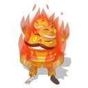 Flaming Fire Zombie